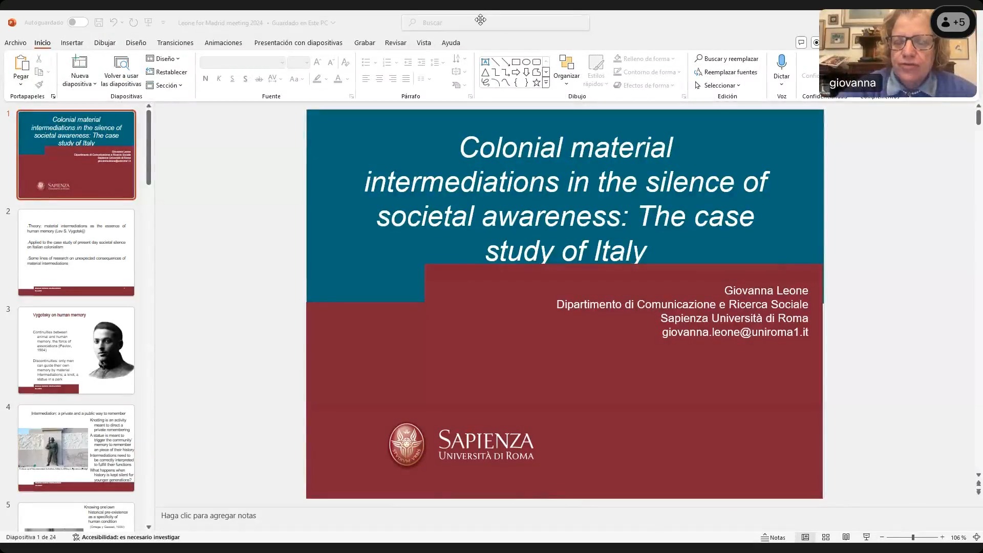 Colonial material intermediations in the silence of societal awareness: The case study of Italy