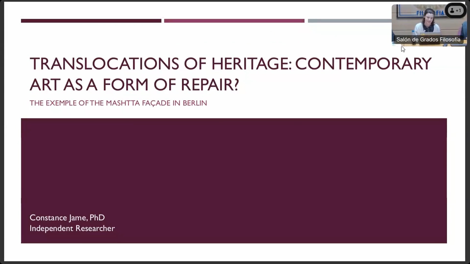 Translocation of heritage: Contemporary arts as a form of repair?