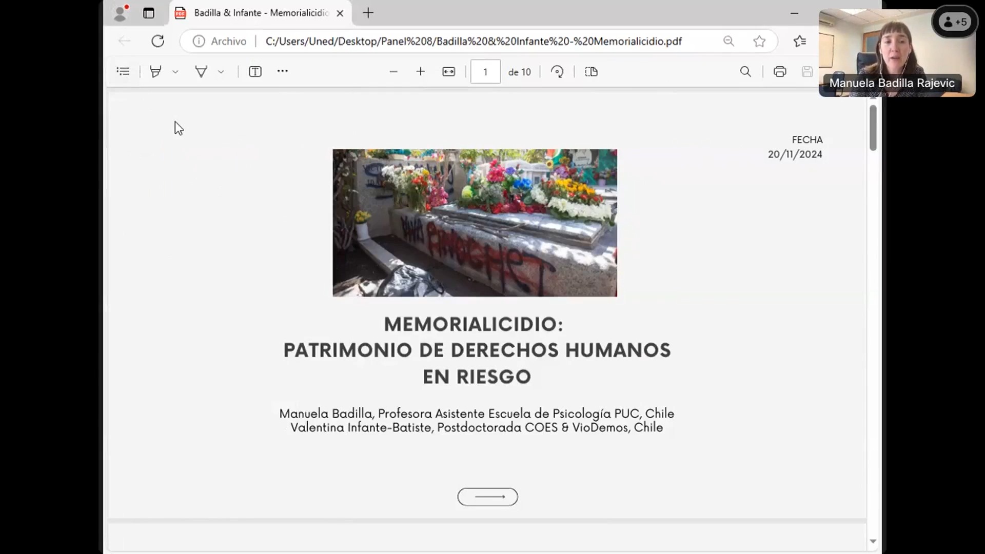 Memorialicidio: Patrimonio de derechos humanos en riesgo