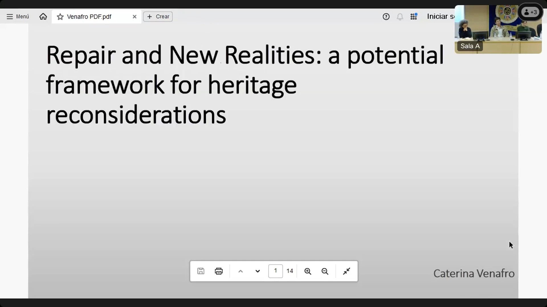 Repair and New Realities: a potential  framework for heritage reconsiderations