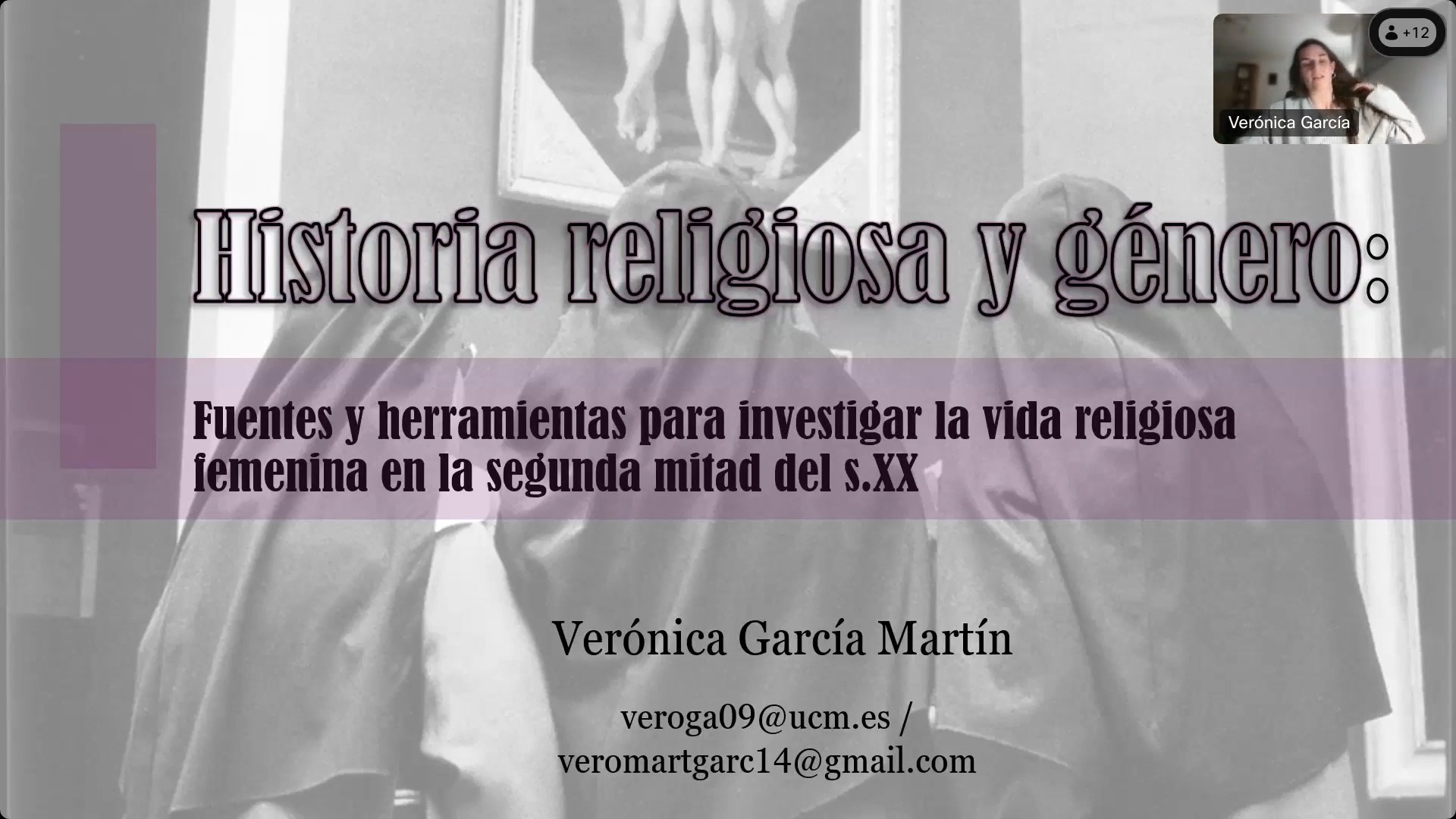 Historia religiosa y género: Fuentes y herramientas para investigar la vida religiosa femenina en la segunda mitad del s. XX