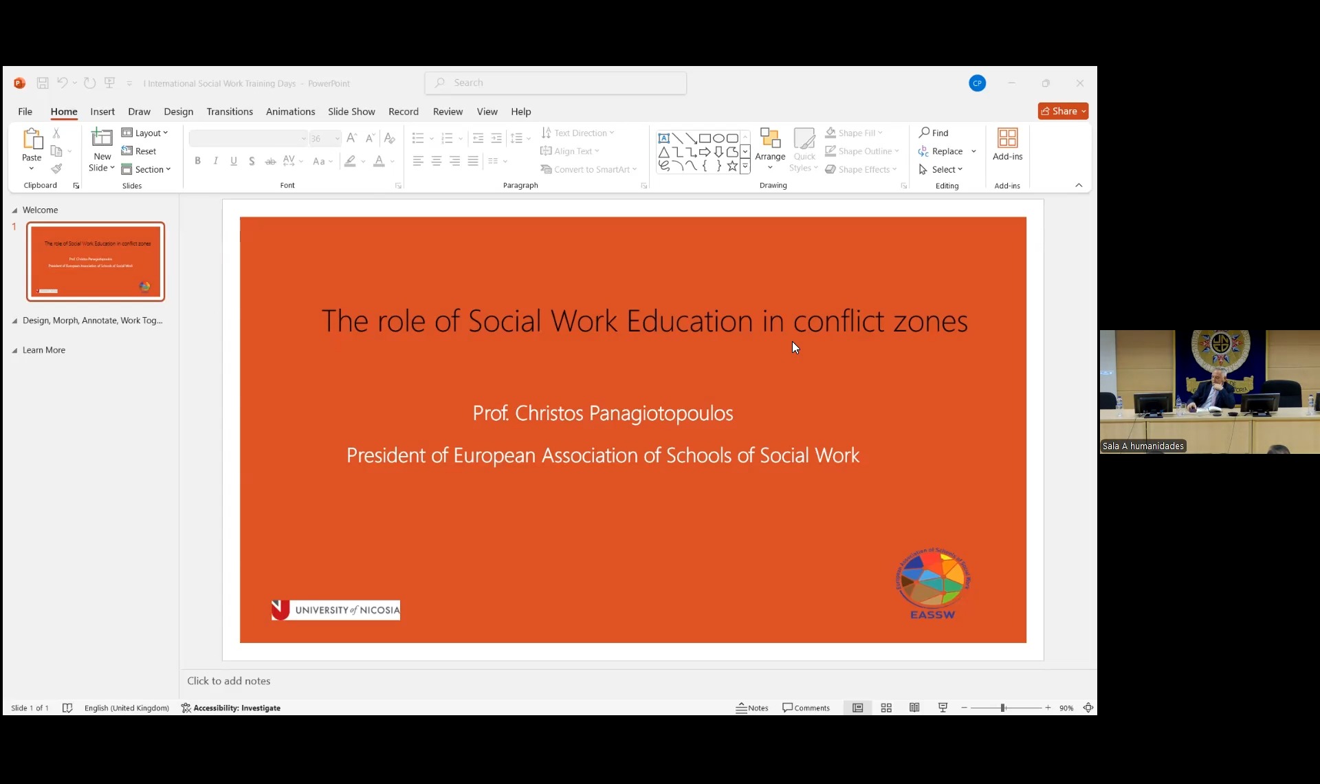 The role of Social Work Education in conflict zones (traducción español)