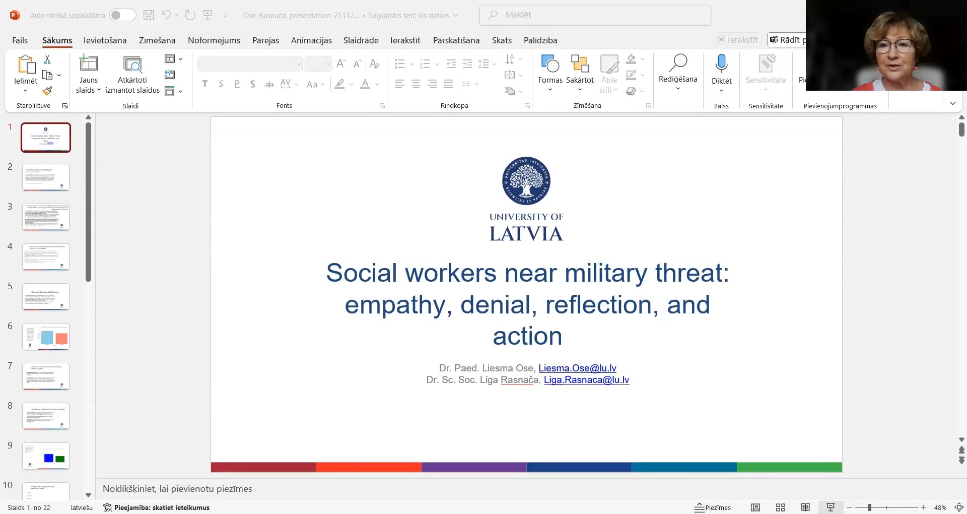 Social workers near military threat: empathy, denial, reflection, and action