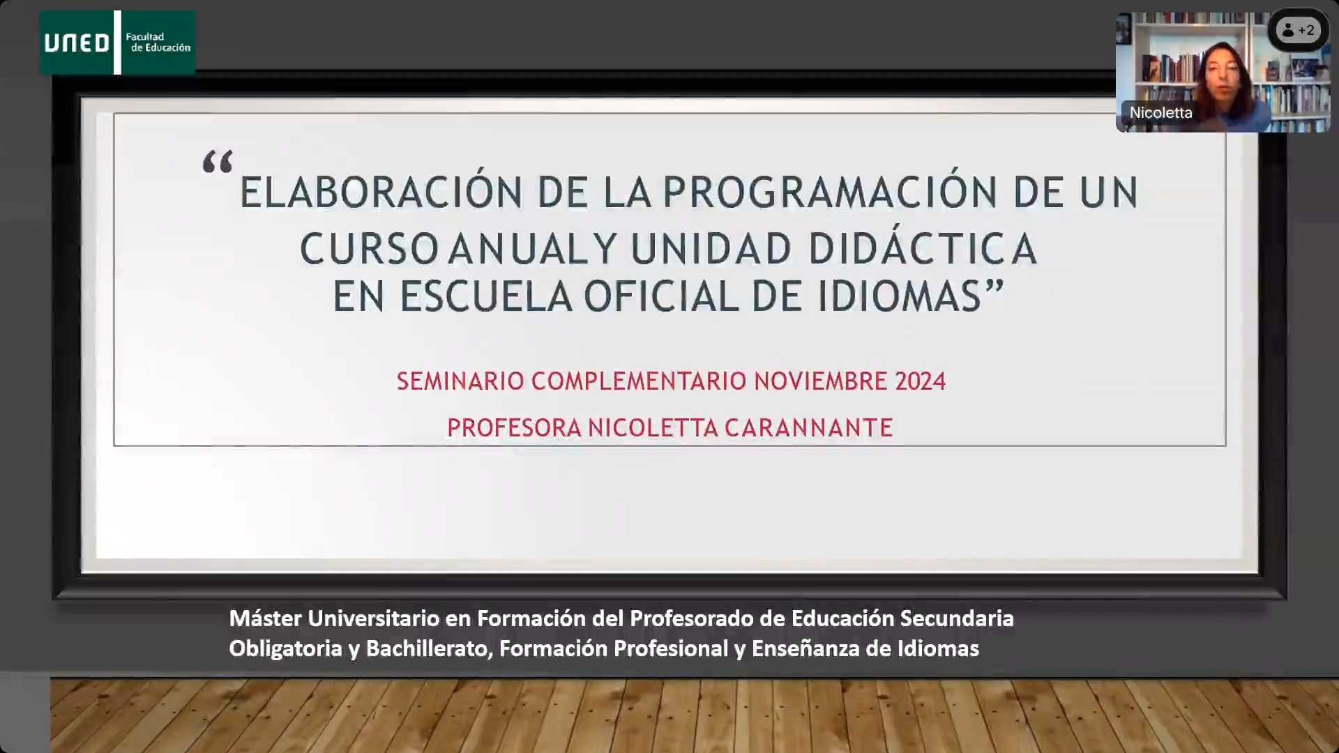 Programación y Unidad didáctica en Secundaria, Bachillerato, Formación Profesional y Escuela Oficial de Idiomas