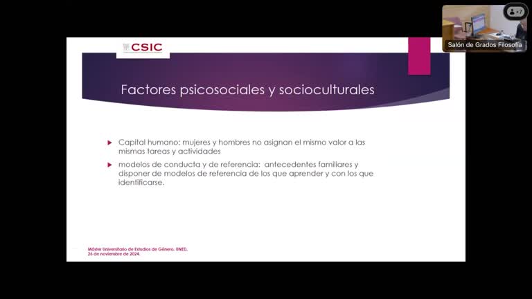 Conferencia inaugural: Estereotipos y sesgos de género en la docencia e investigación