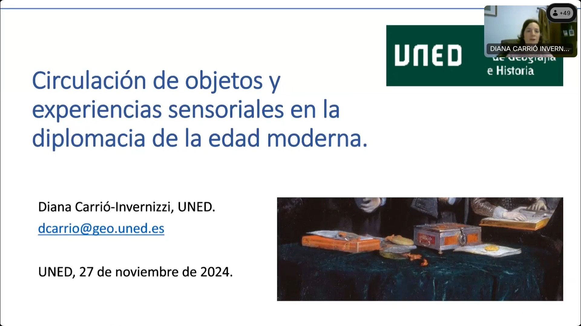 Circulación de objetos y experiencias sensoriales en la diplomacia de la Edad Moderna