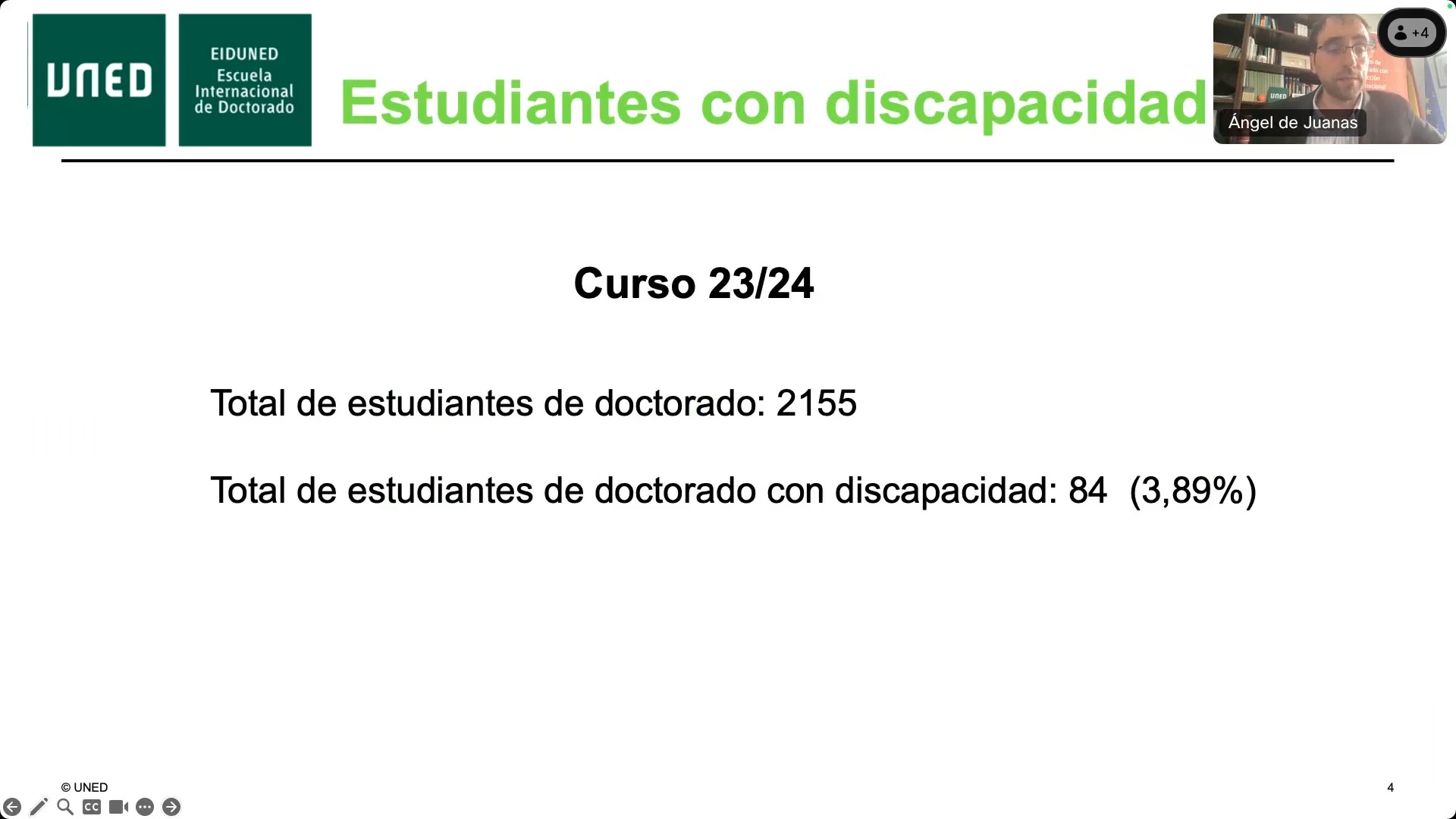 Mesa redonda: Inclusión de doctorandos e investigadores con discapacidad en UNED