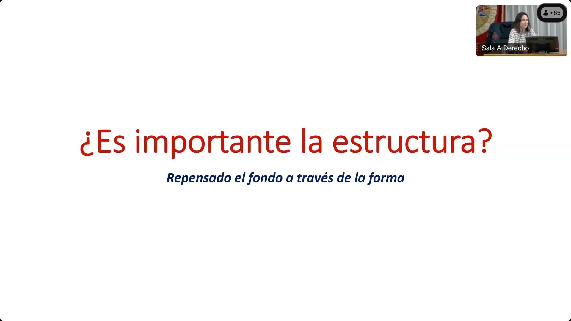 ¿Es importante la estructura? Repensado el fondo a través de la forma