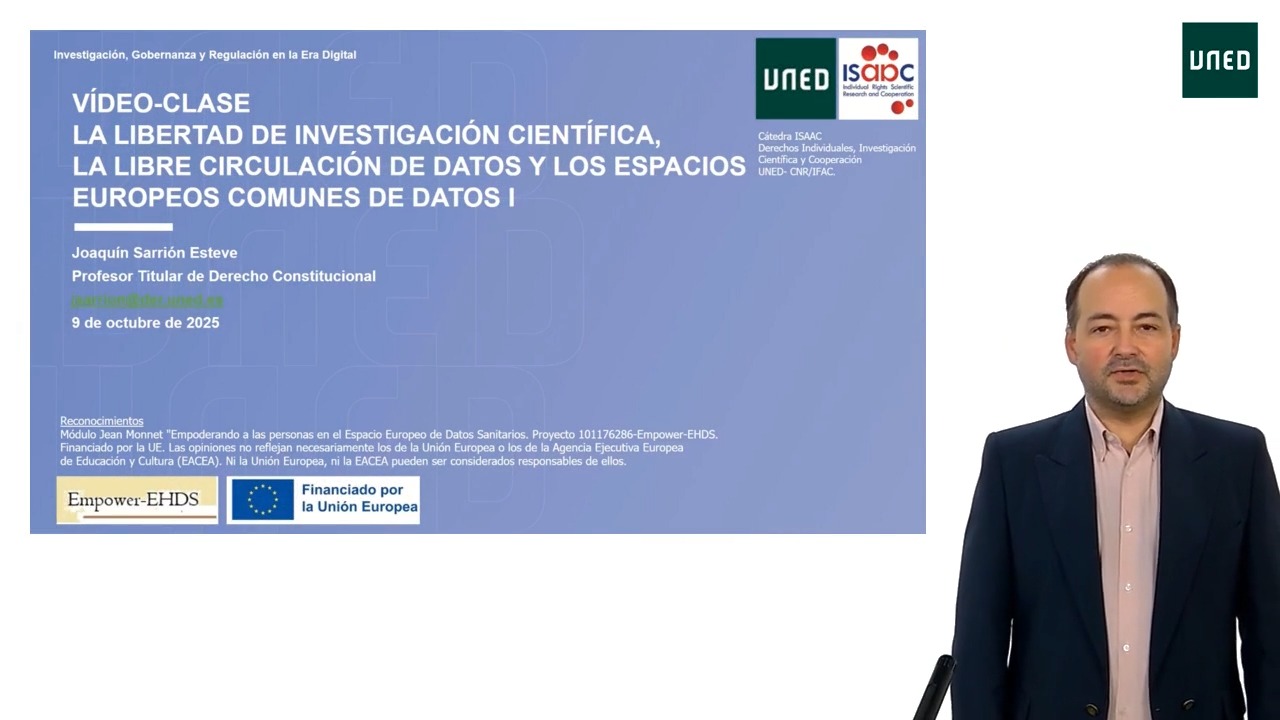 La libertad de investigación científica, la libre circulación de datos y los Espacios Europeos Comunes de Datos, parte I