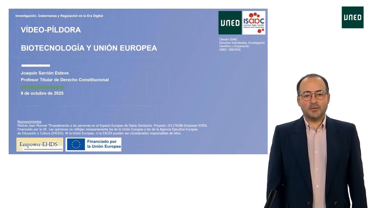 Biotecnología y Unión Europea, presentación