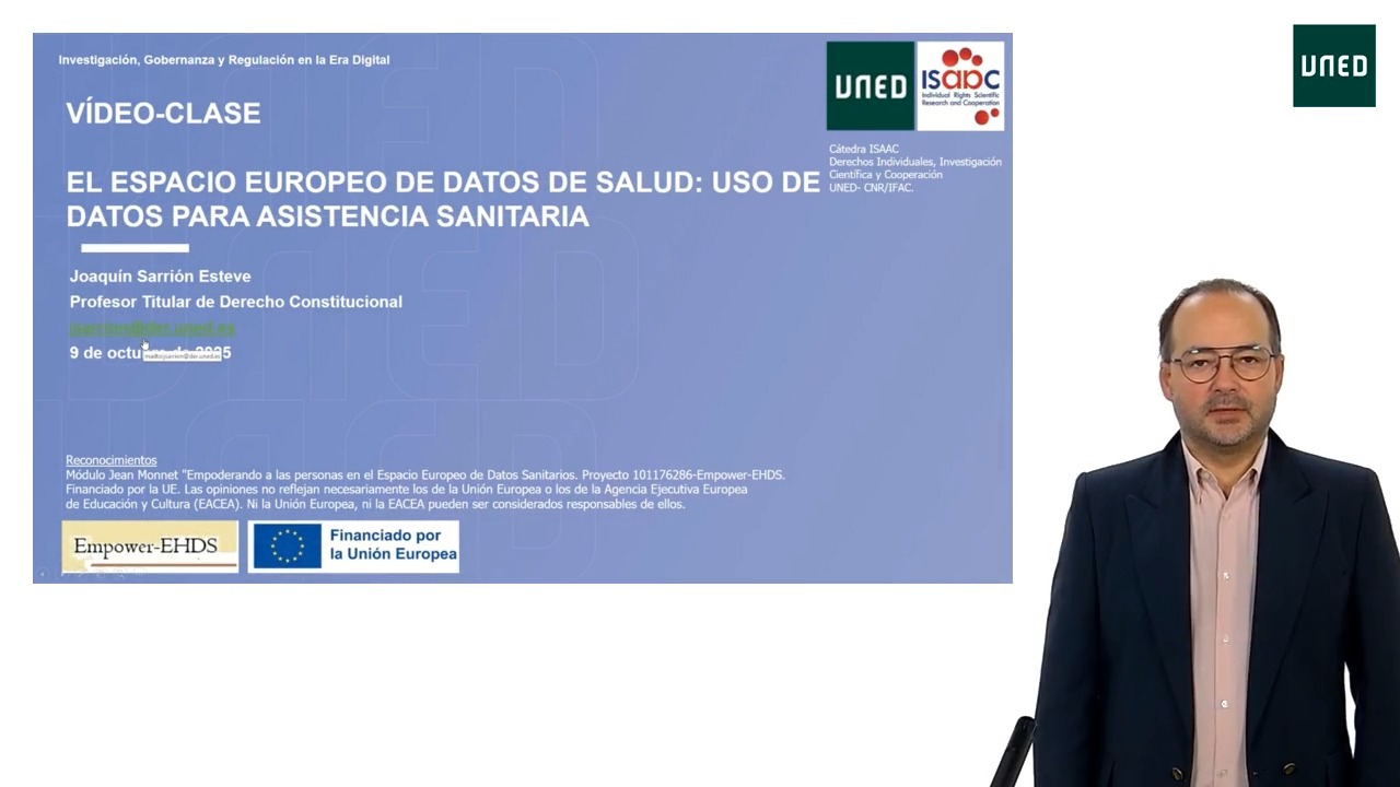 El Espacio Europeo de Datos de salud: uso de datos de salud para asistencia sanitaria
