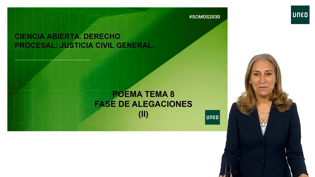 UNIDAD 8. Fase de alegaciones (II) POEMA