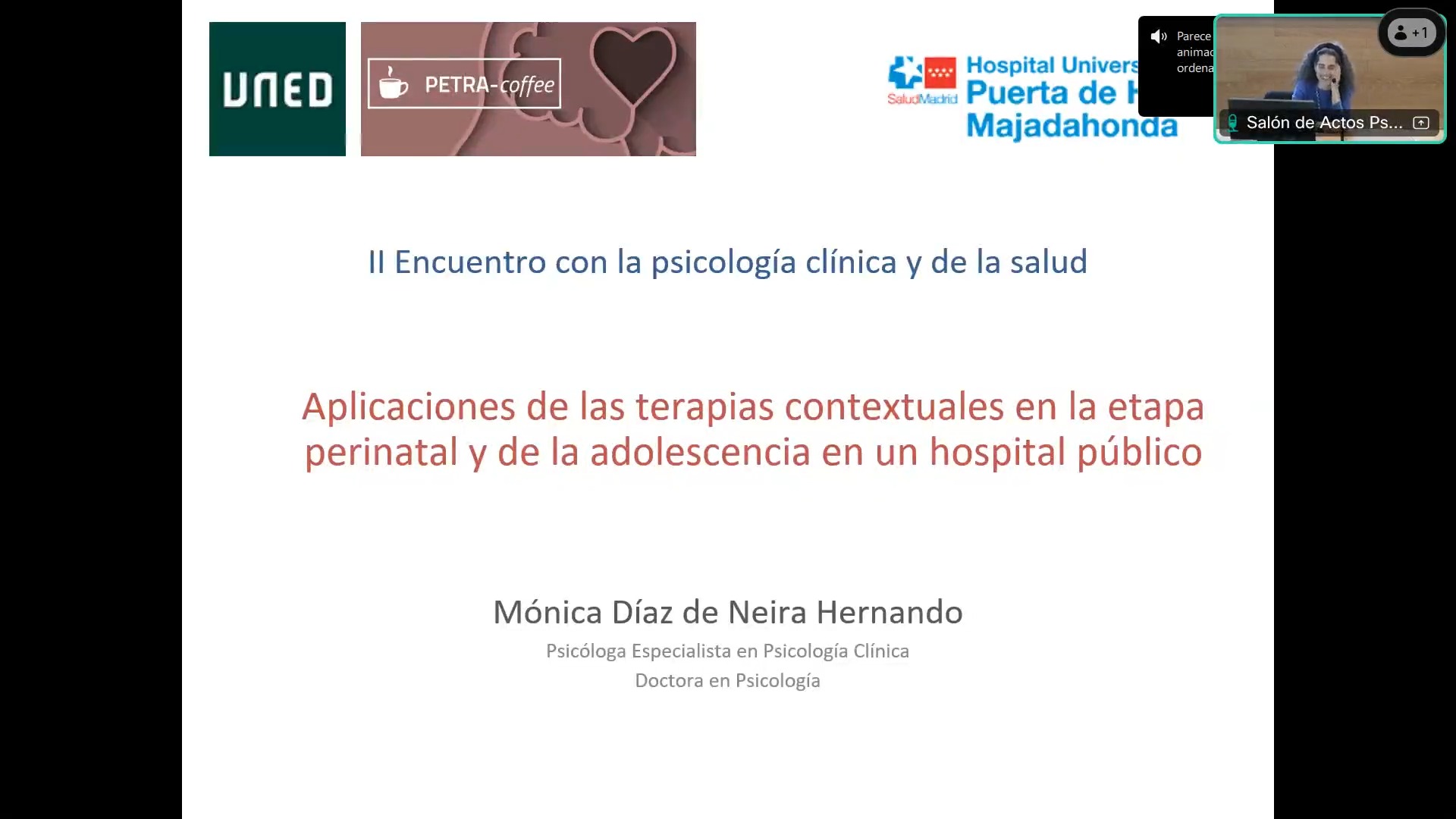 Aplicaciones de las terapias contextuales en la etapa perinatal y de la adolescencia en un hospital público