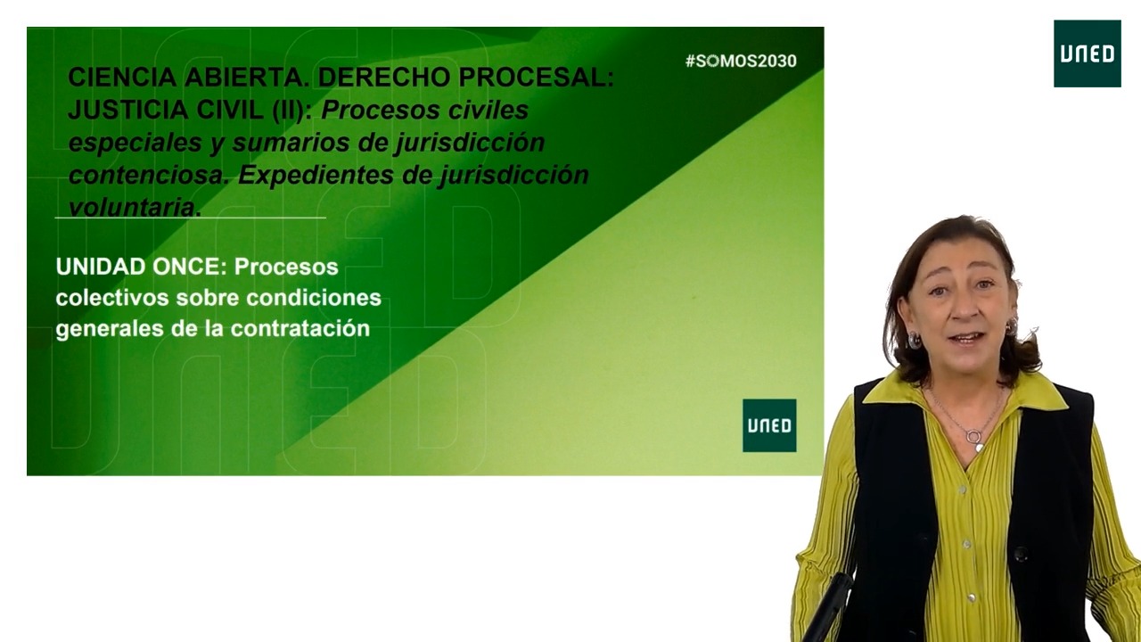 Unidad 11: Procesos colectivos sobre condiciones generales de la contratación