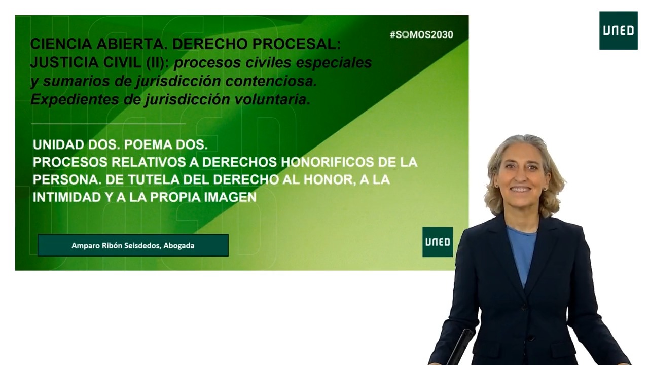 Poema 2: Procesos relativos a derechos honoríficos de la persona, de tutela del derecho al honor, a la intimidad y a la propia imagen