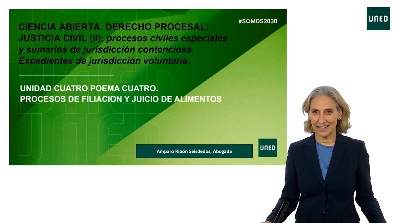 Poema 4: Los procesos sobre filiación, paternidad y maternidad. los procesos de alimentos