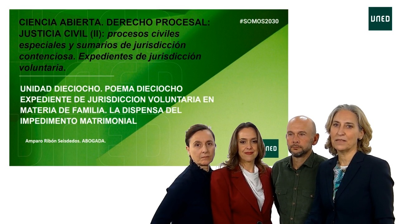 Poema 18: Expedientes de Jurisdicción voluntaria en materia de familia