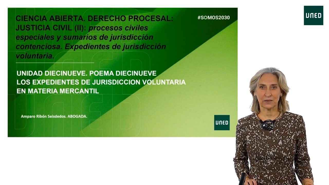 Poema 19: Expedientes de Jurisdicción voluntaria en materia mercantil