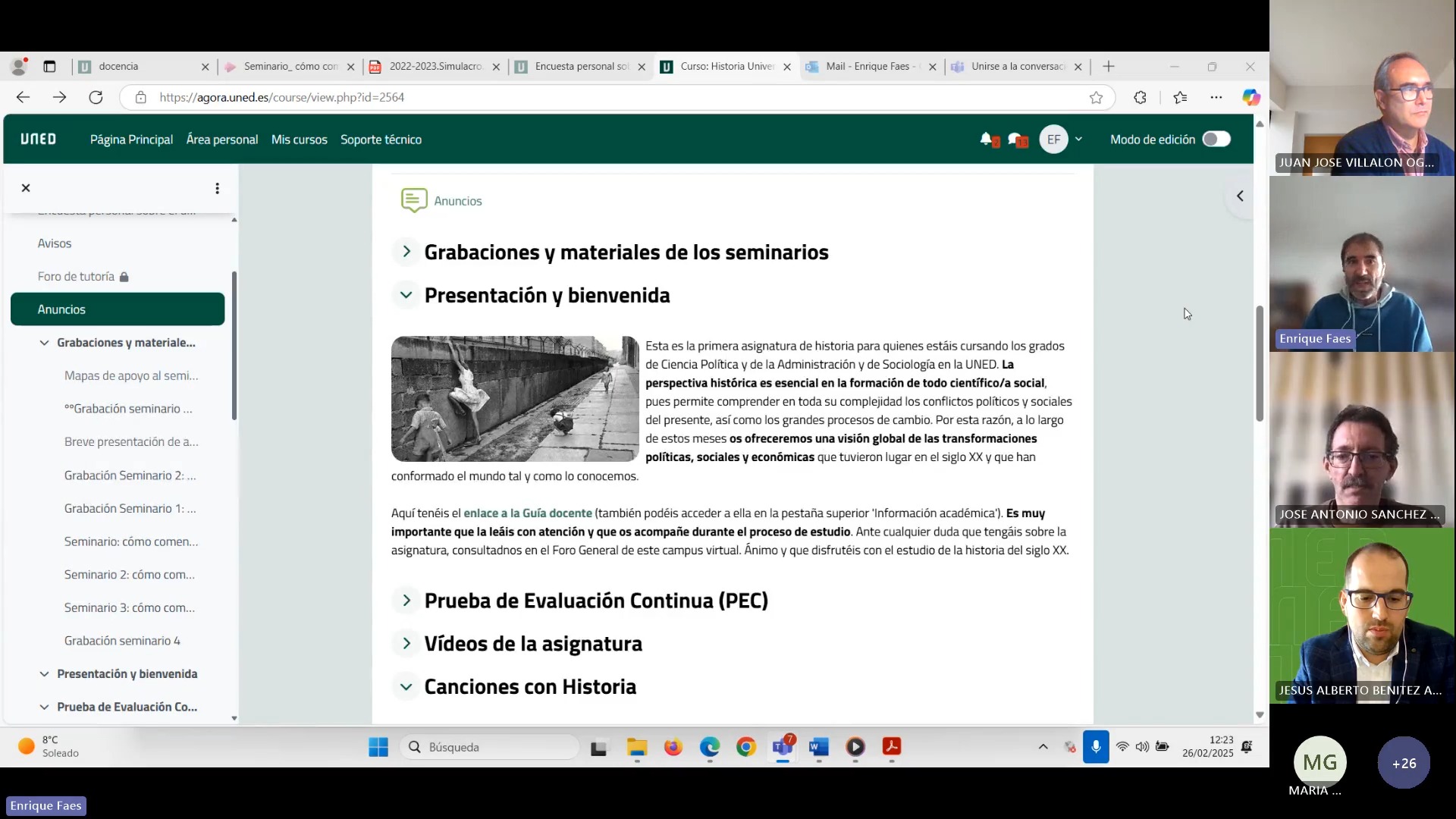 Taller - Innovando en Ágora (I): Caso aplicado Premio buenas prácticas docentes 2024 (asignatura Historia Universal del Siglo XX)