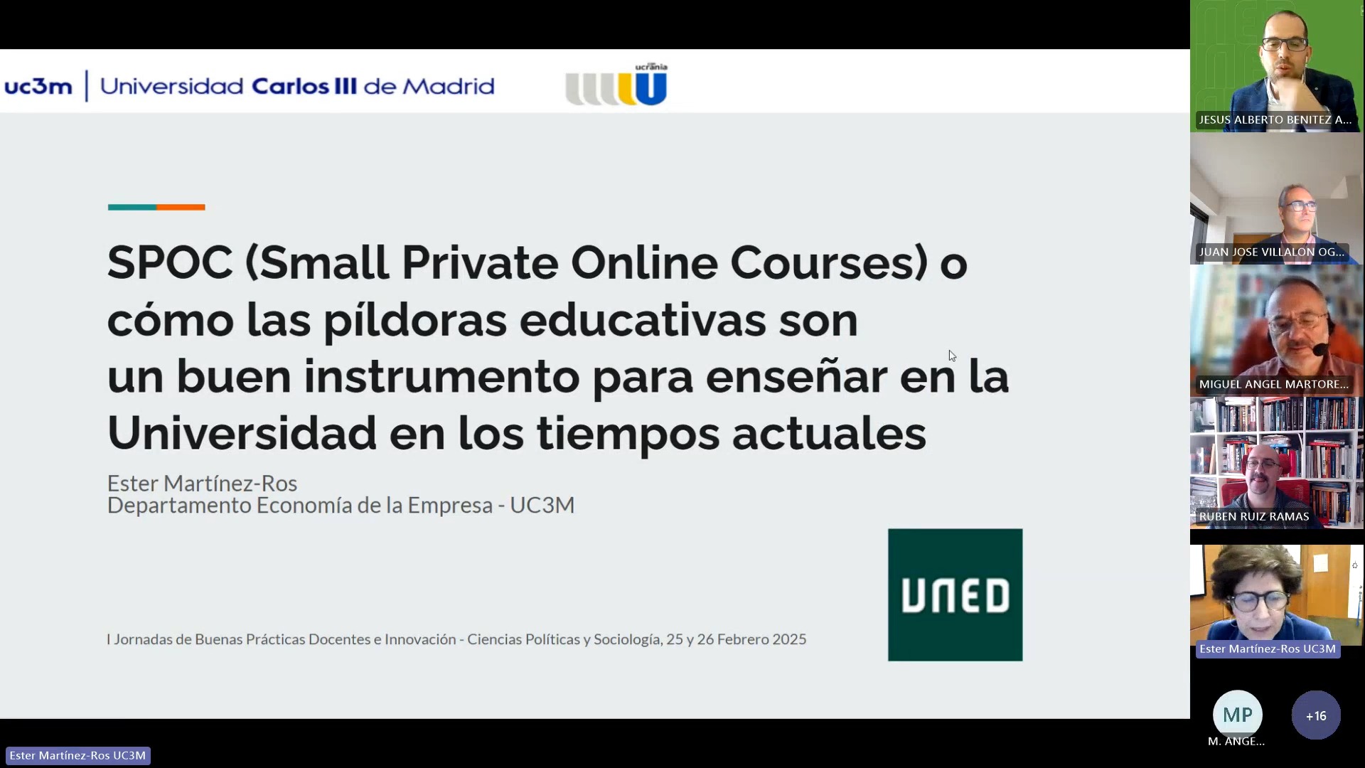SPOC (Samll Private Online Courses) o cómo las pildoras educativas son un buen instrumento para enseñar en la Universidad en los tiempos actuales (Proyecto de Innovación Docente de la Universidad Carlos III)