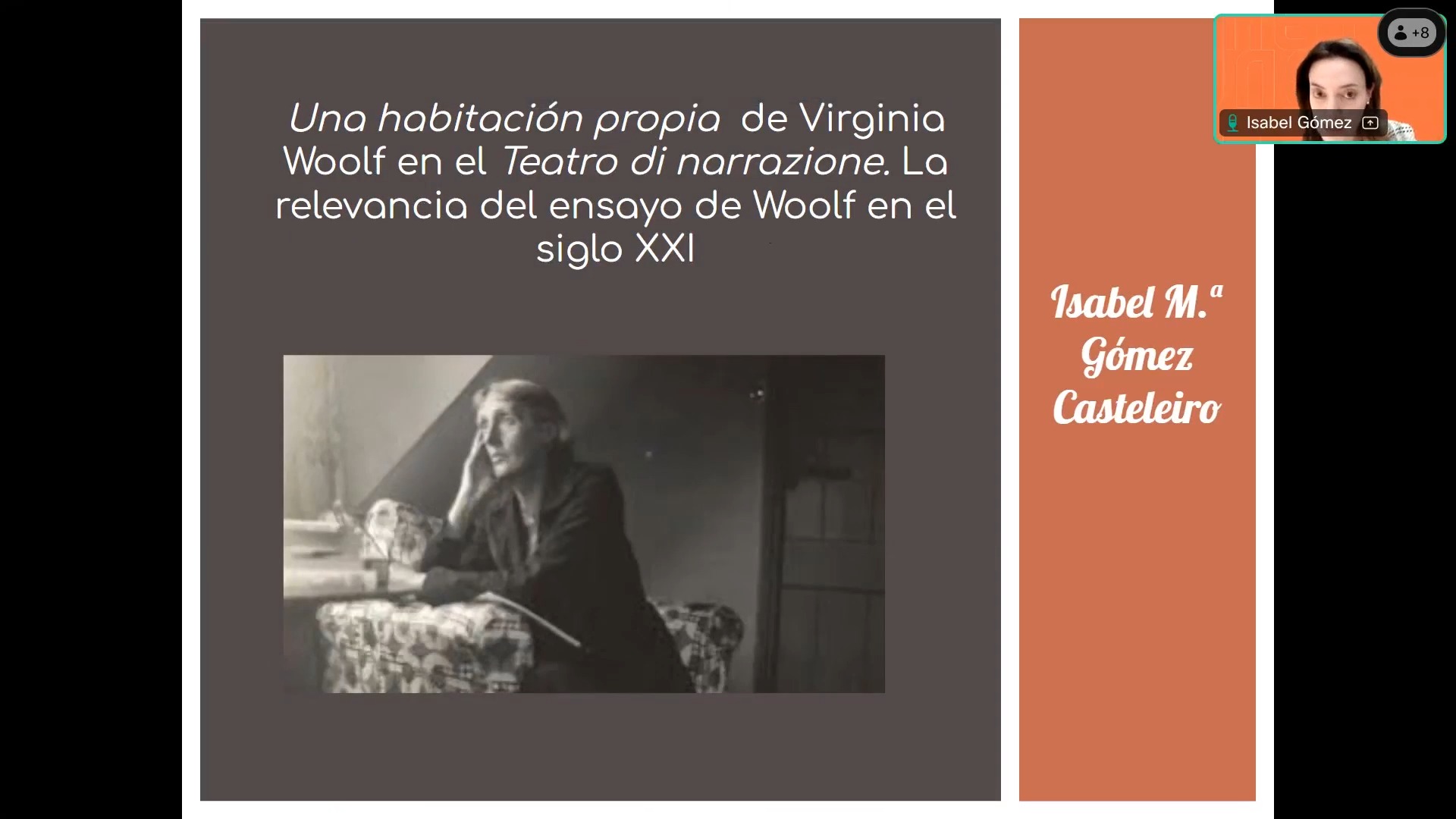 Una habitación propia de Virginia Woolf en el Teatro di Narrazione de Laura Curino. La relevancia del ensayo de Woolf en el siglo XXI