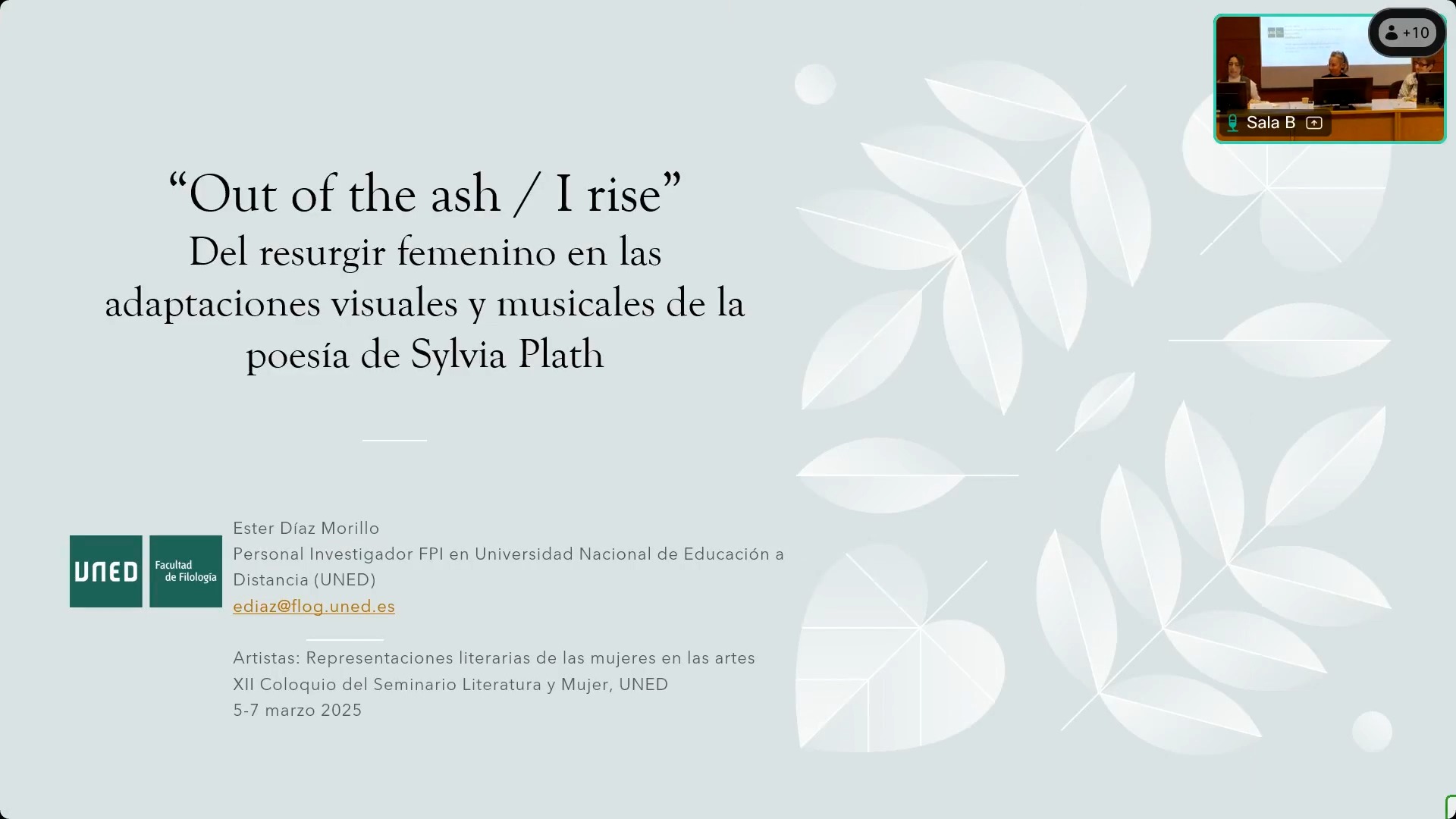 “Out of the ash / I rise”: del resurgir femenino en las adaptaciones visuales y musicales de la poesía de Sylvia Plath