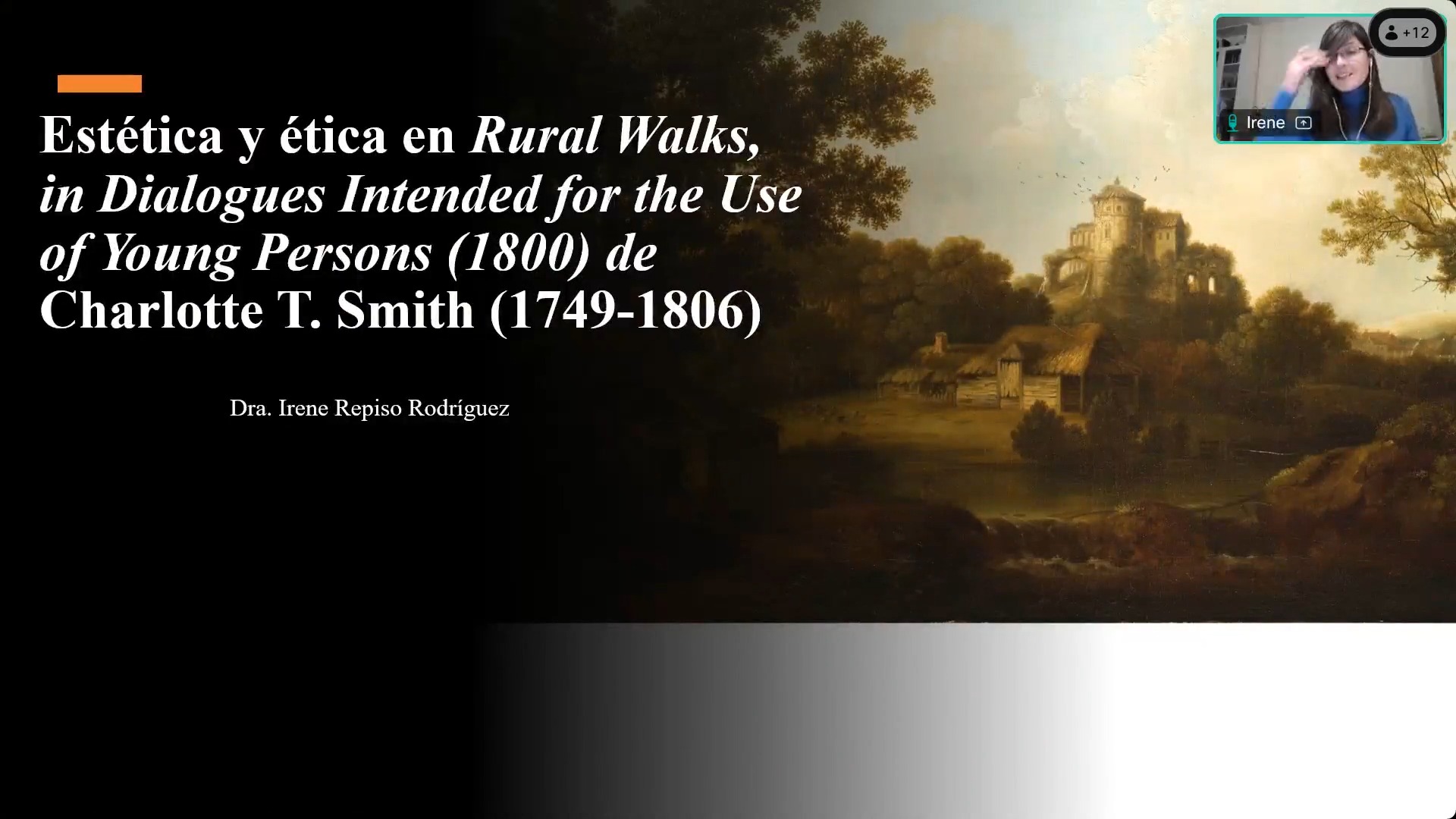 Estética y ética en Rural Walks, in Dialogues Intended for the Use of Young Persons (1800) de Charlotte T. Smith