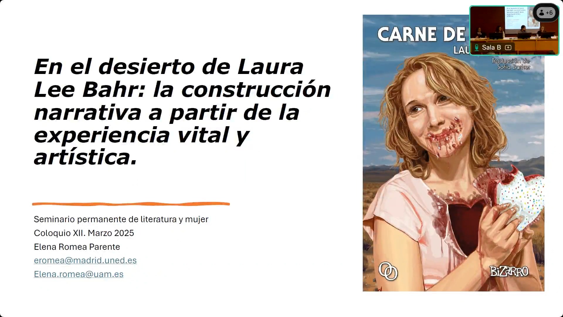 En el desierto de Laura Lee Bahr: la construcción narrativa a partir de la experiencia vital y artística