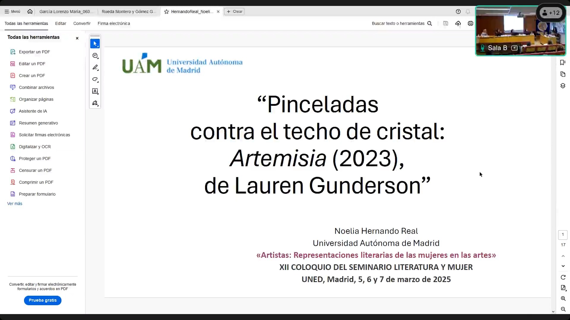 Pinceladas contra el techo de cristal: Artemisia (2023), de Lauren Gunderson