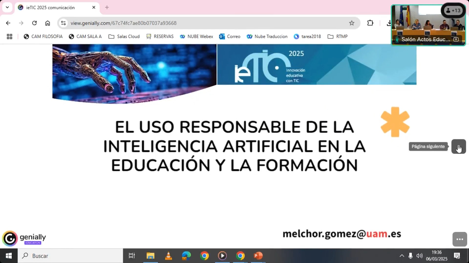 El uso responsable de la Inteligencia Artificial en la Educación y la formación