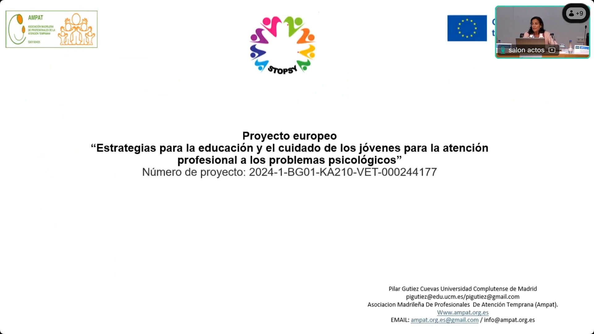 Proyecto europeo: Estrategias para la educación y el cuidado de los jóvenes para la atención profesional a los problemas psicológicos