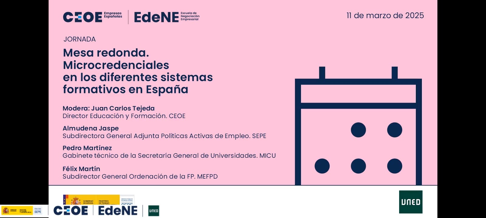 Mesa redonda. Microcredenciales en los diferentes sistemas formativos en España