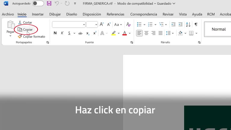 Tutorial firma corporativa UNED
