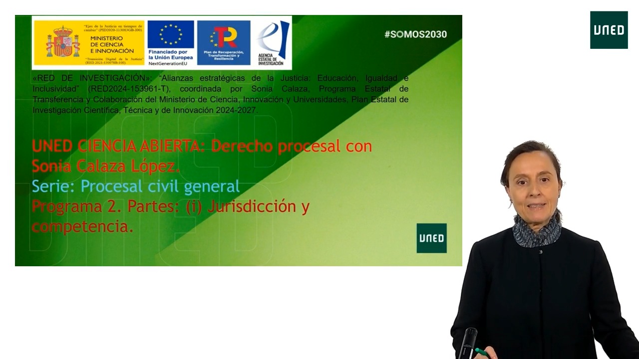 Programa 2. Partes: (I) Jurisdicción y competencia