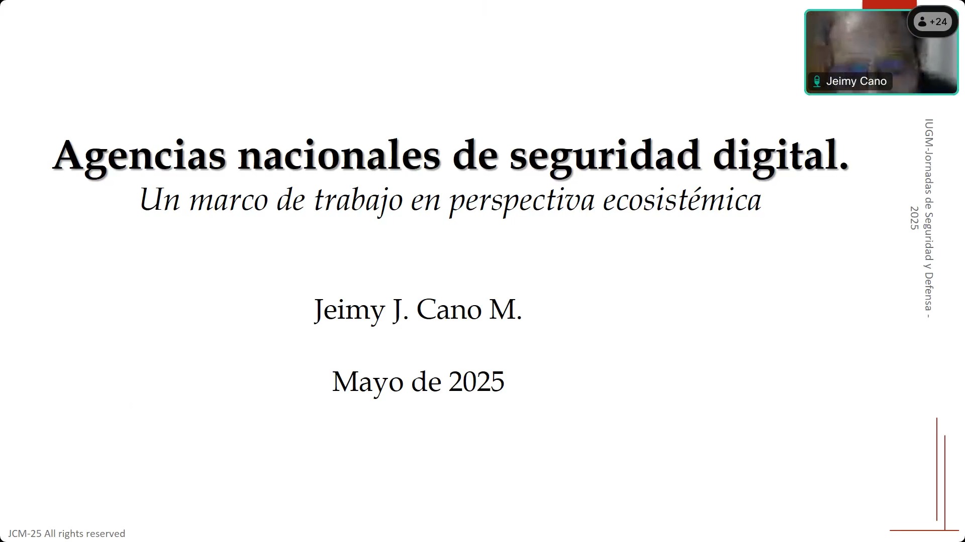Agencias Nacionales de Seguridad Digital. Un Marco de Trabajo en Perspectiva Ecosistémica