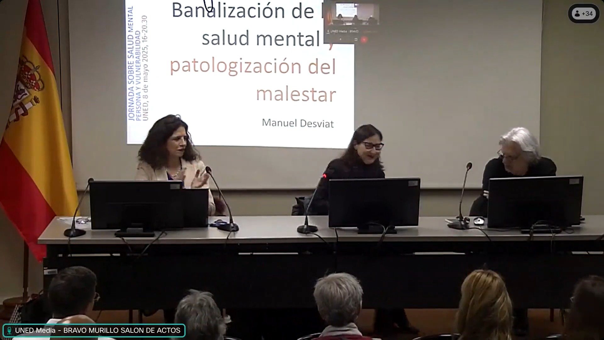 Inauguración de la jornada sobre salud mental: persona y vulnerabilidad