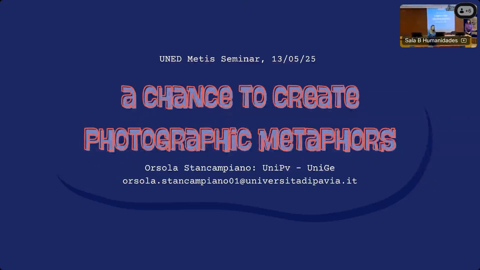 A chance to create photographic metaphor