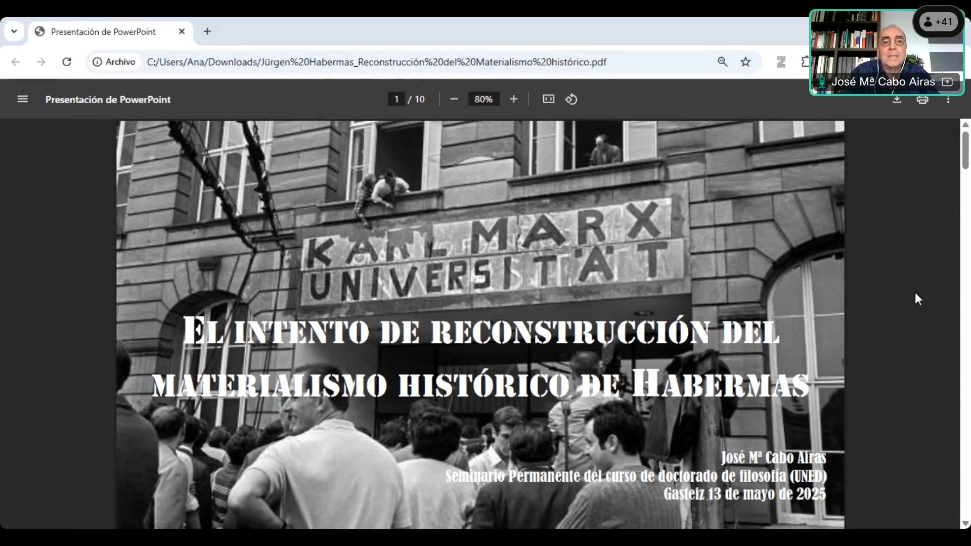 El intento de reconstrucción del materialismo histórico de Jurgen Habermas
