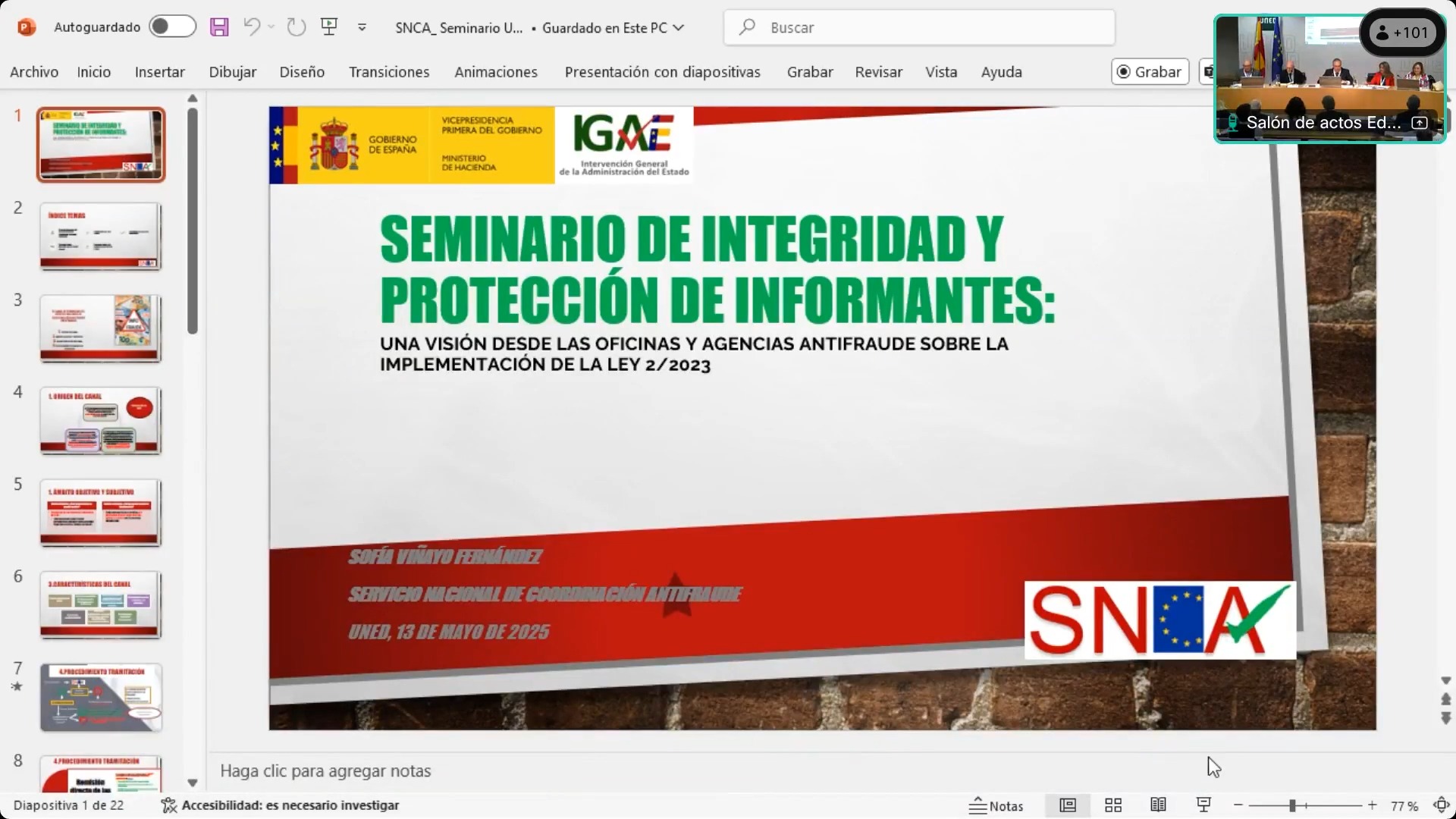 Una visión desde las oficinas y agencias antifraude sobre la implementación de la ley 2/2023