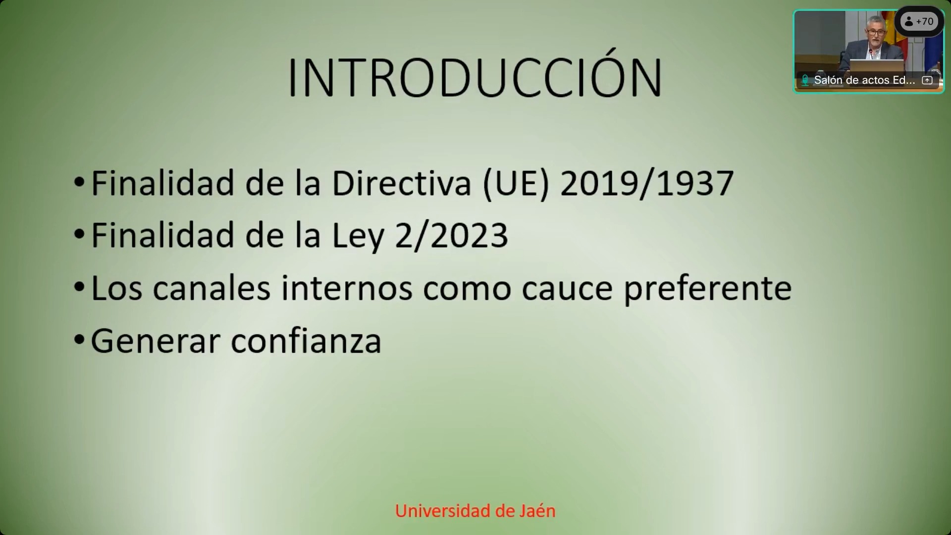 Requerimientos de la aplicación informática que da soporte al canal interno de información