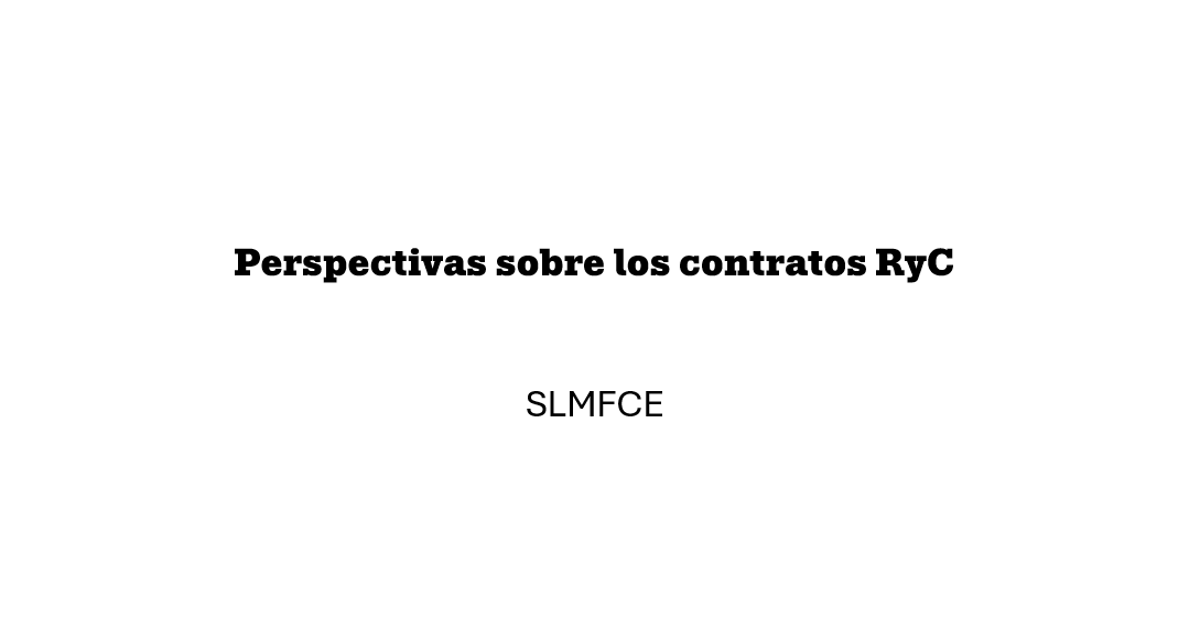 Perspectivas sobre los contratos Ramón y Cajal en filosofía