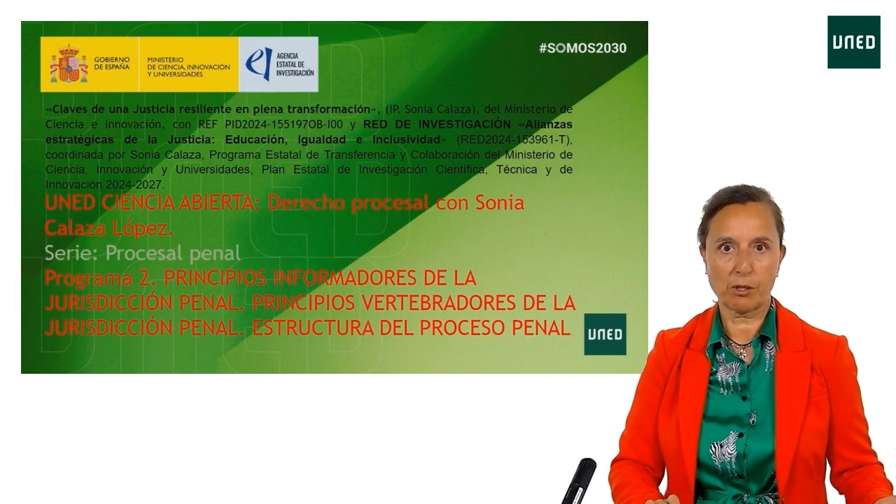 Programa 2. PRINCIPIOS INFORMADORES DE LA JURISDICCIÓN PENAL. PRINCIPIOS VERTEBRADORES DE LA JURISDICCIÓN PENAL. ESTRUCTURA DEL PROCESO PENAL. TIPOS DE PROCESOS