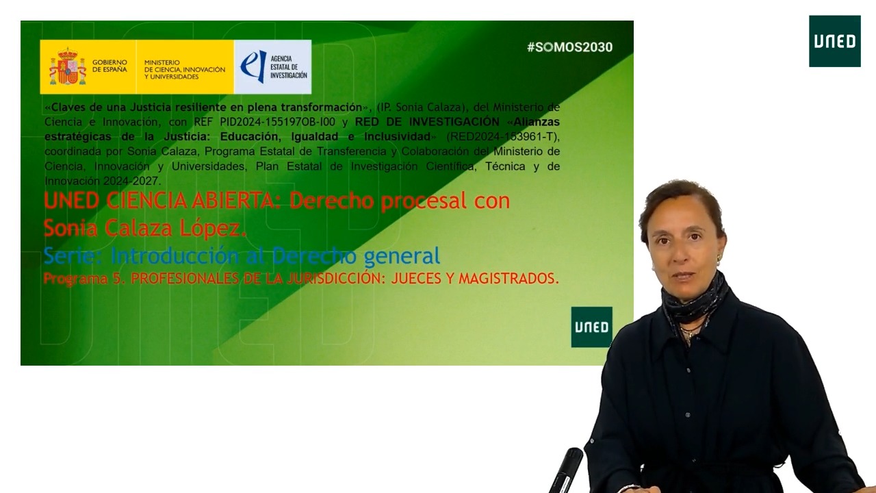 Programa 5. PROFESIONALES DE LA JURISDICCIÓN: JUECES Y MAGISTRADOS