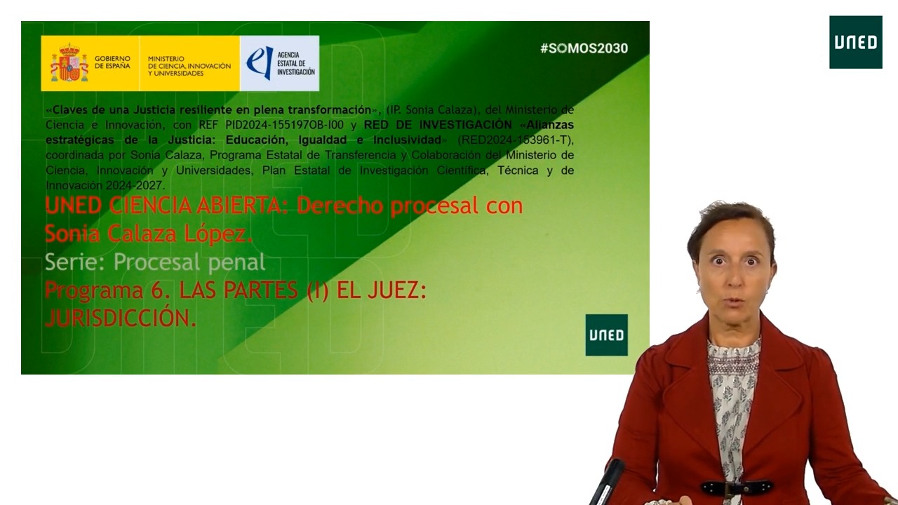 Programa 6. LAS PARTES (I) EL JUEZ: JURISDICCIÓN