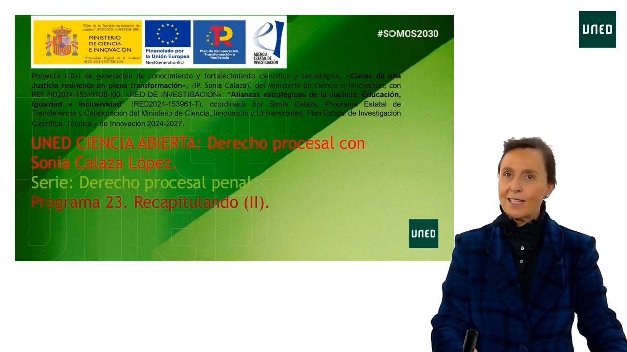 Programa 23. Recapitulando: Derecho procesal penal (II)