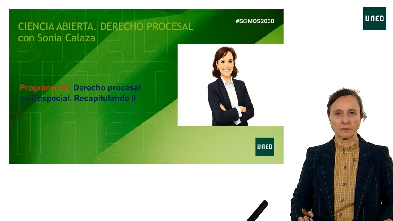 Programa 18. Derecho procesal civil especial: Recapitulando (II)