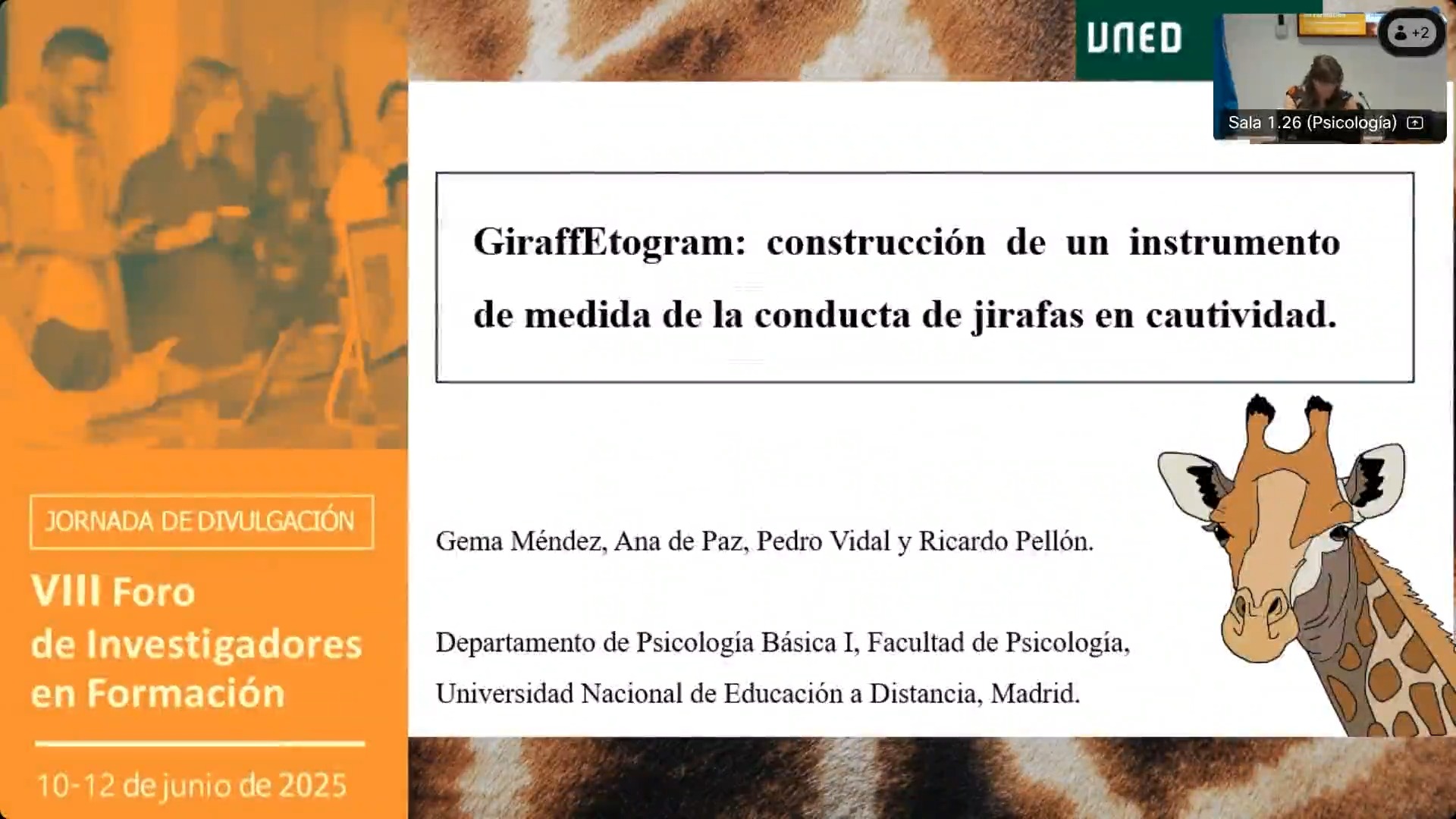 GiraffEtogram: construcción de un instrumento de medida de la conducta de jirafas en cautividad