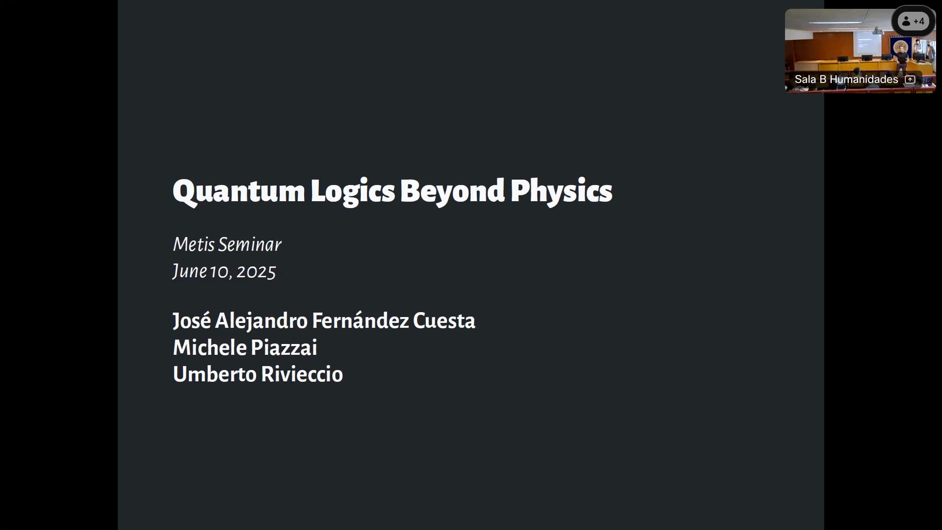 Quantum logics beyond physics
