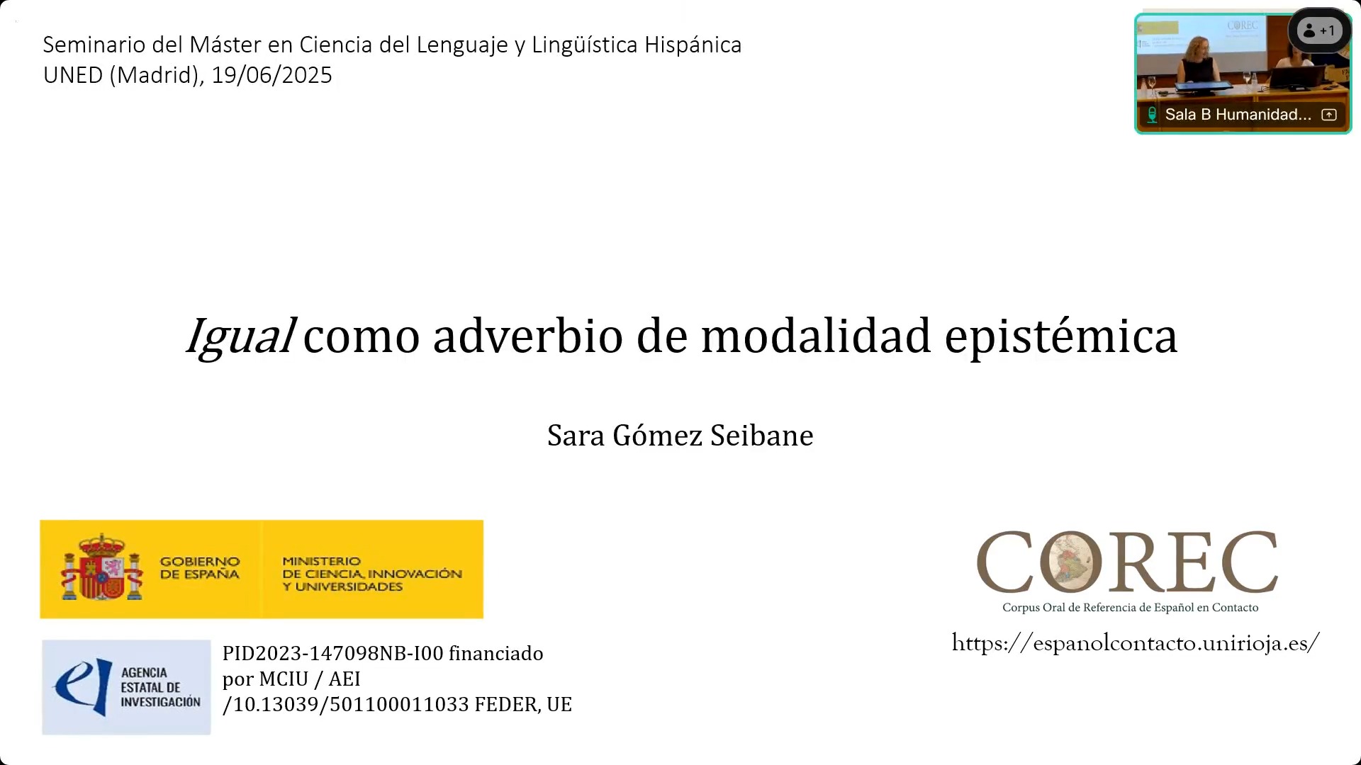 Igual como adverbio de modalidad epistémica