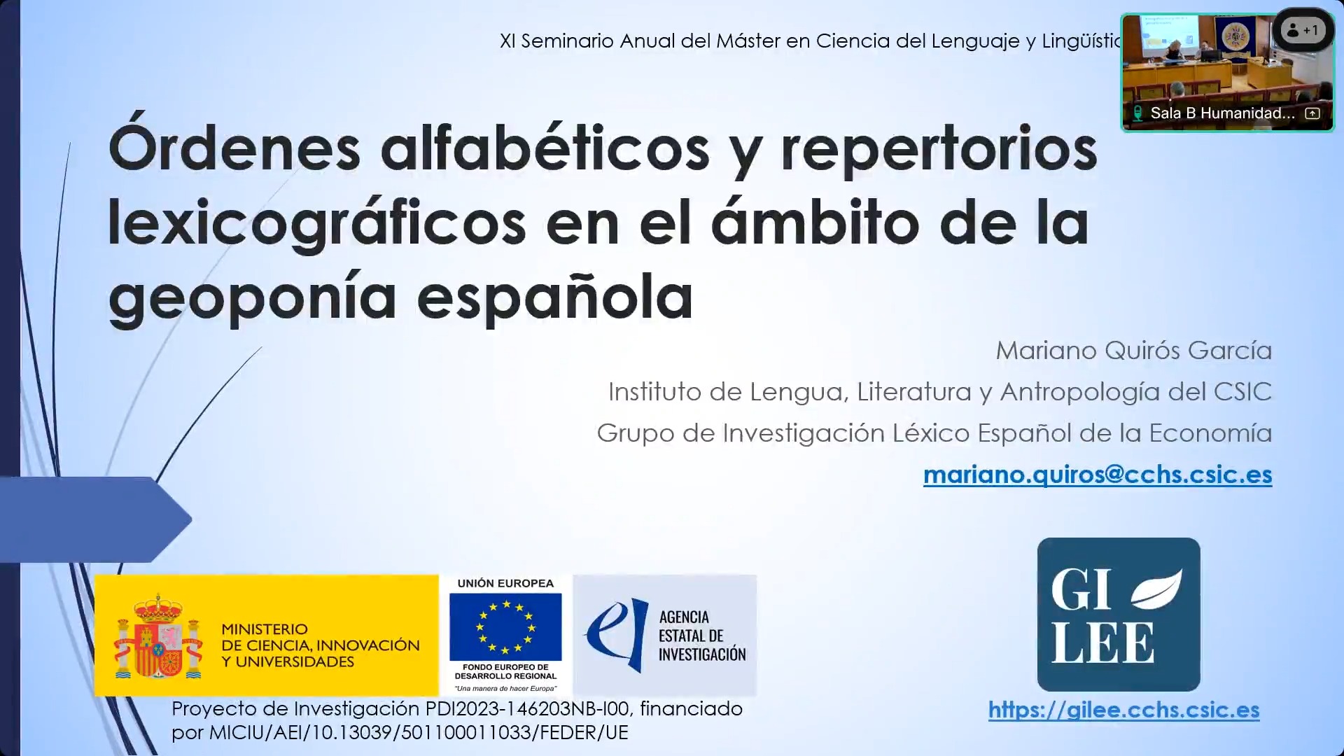 Órdenes alfabéticos y repertorios lexicográficos en el ámbito de la geoponía española